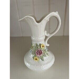 Belleek‎ In Retrospect Aberdeen Floral Mantel Pitcher 2001
